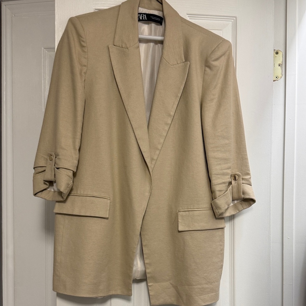 Zara Beige Women's Blazer